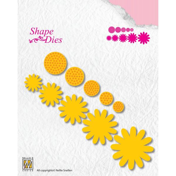 Nellie's Choice - Shape Dies - " bloemen 4 " - Stanze