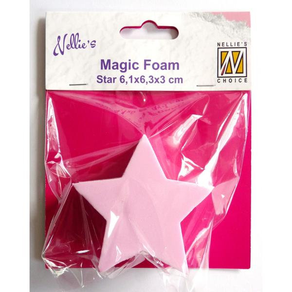 Nellie's Choice - Magic Foam Block - " Star " - Mal-, Tupf- und Wisch-Schwamm