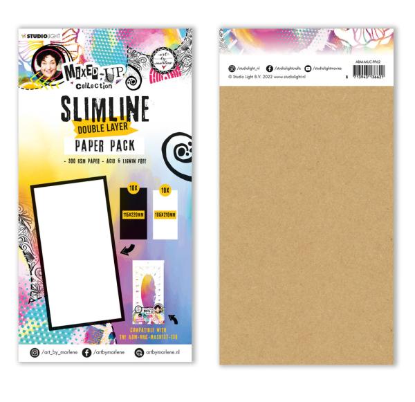 Art By Marlene - Mixed-Up Collection - Slimline Double Layer Paper Pack