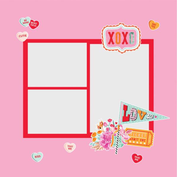 Simple Stories - Die Cuts Cardstock - "Heart Eyes " - Stanzteile