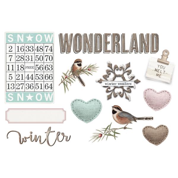 Simple Stories - Die Cuts Cardstock - "Vintage Winter Woods " - Stanzteile