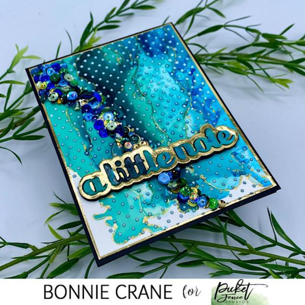 Picket Fence Studios - Stencil - " A Whole Lot of Polka Dots" - Schablone