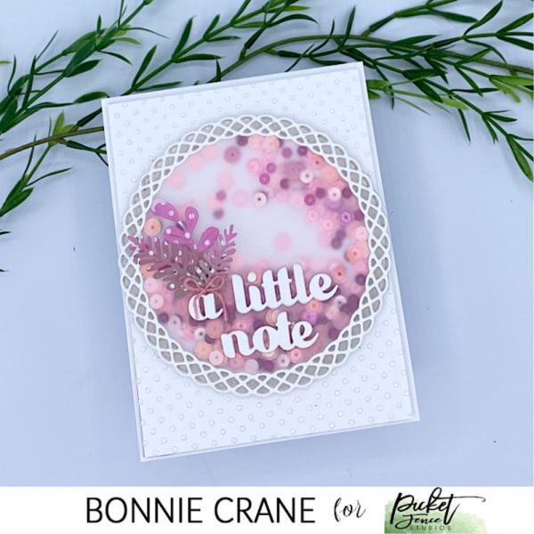 Picket Fence Studios - Stencil - " A Whole Lot of Polka Dots" - Schablone