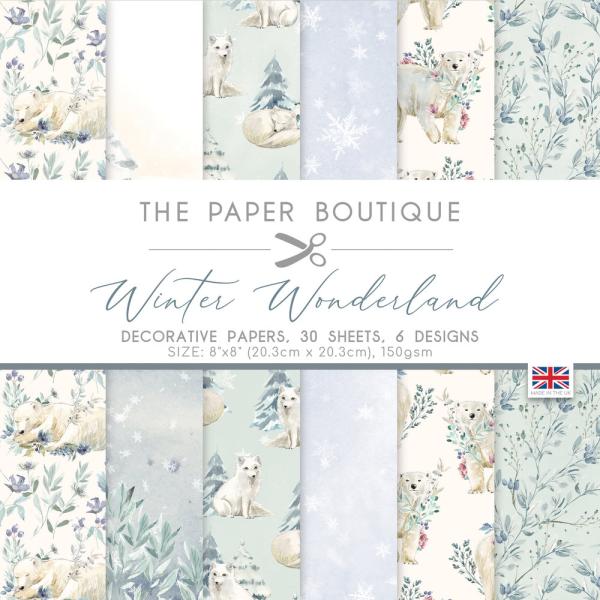 The Paper Boutique - Decorative Paper - Winter Wonderland  - 8x8 Inch - Paper Pad - Designpapier