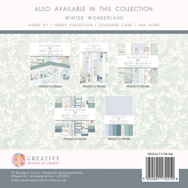 The Paper Boutique - Decorative Paper - Winter Wonderland  - 8x8 Inch - Paper Pad - Designpapier