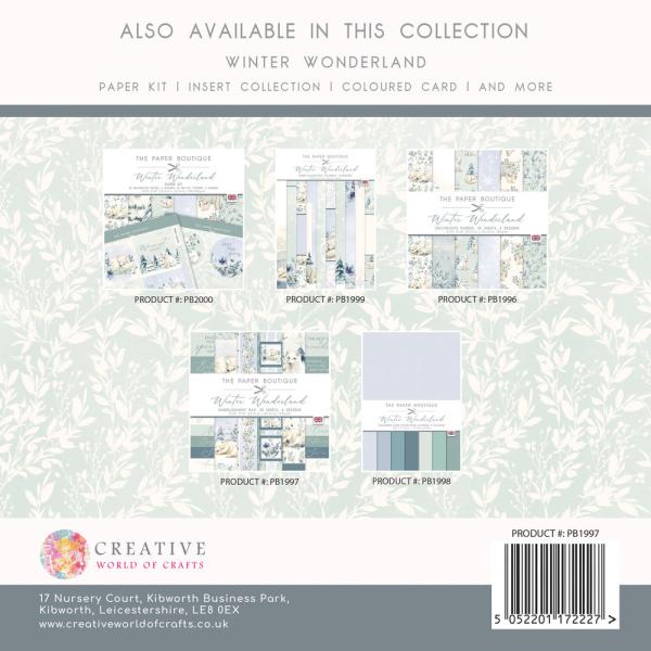 The Paper Boutique - Embellishment Pad - Winter Wonderland - 8x8 Inch - Designpapier