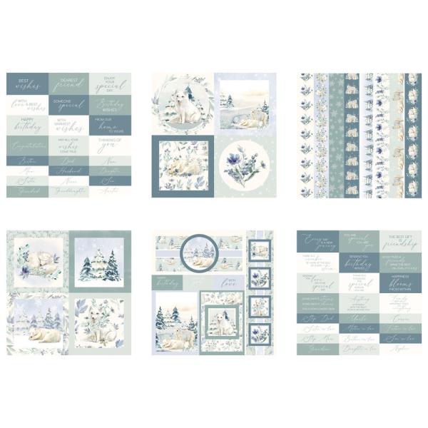 The Paper Boutique - Embellishment Pad - Winter Wonderland - 8x8 Inch - Designpapier