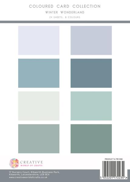 The Paper Boutique - Colour Card Collection  -  Winter Wonderland  - A4 - Cardstock
