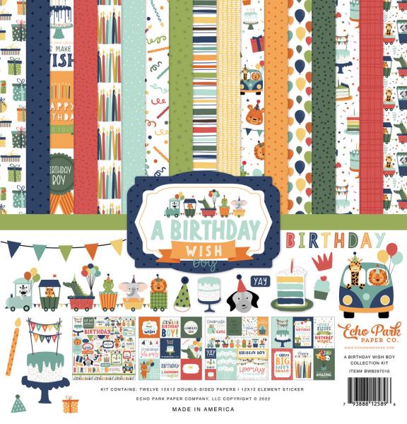 Echo Park - Collection Kit 12x12" - "A Birthday Wish Boy"