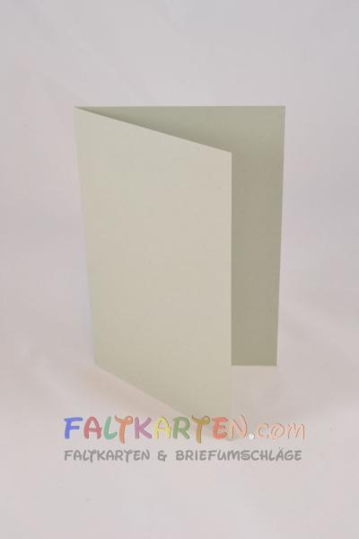Doppelkarte - Faltkarte 240g/m² DIN B6 in hellgrau