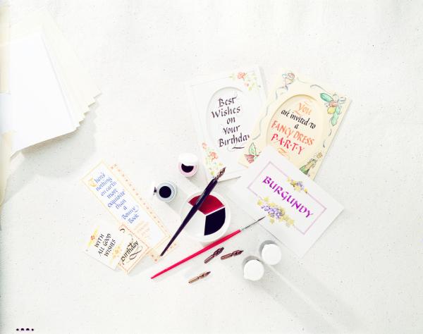 House of Crafts - Paper Craft Kit  - Calligraphy- Bastelkit 