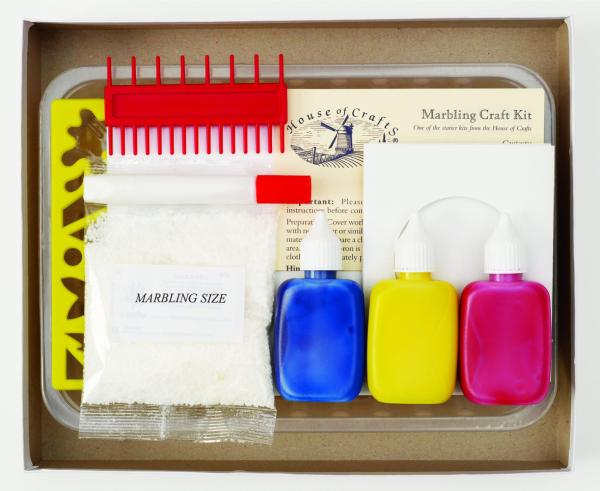 House of Crafts - Paper Kit  - Creative Marbling - Bastelkit 