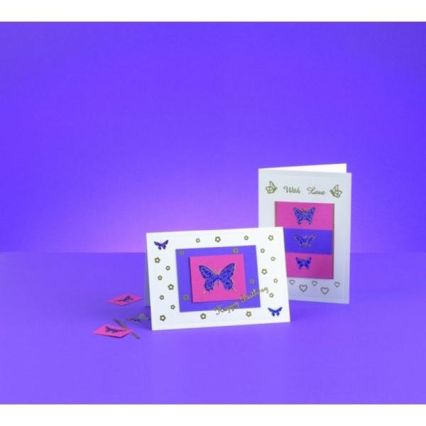 House of Crafts -  Paper Mini Kit Card Making - Butterflies - Bastelkit 