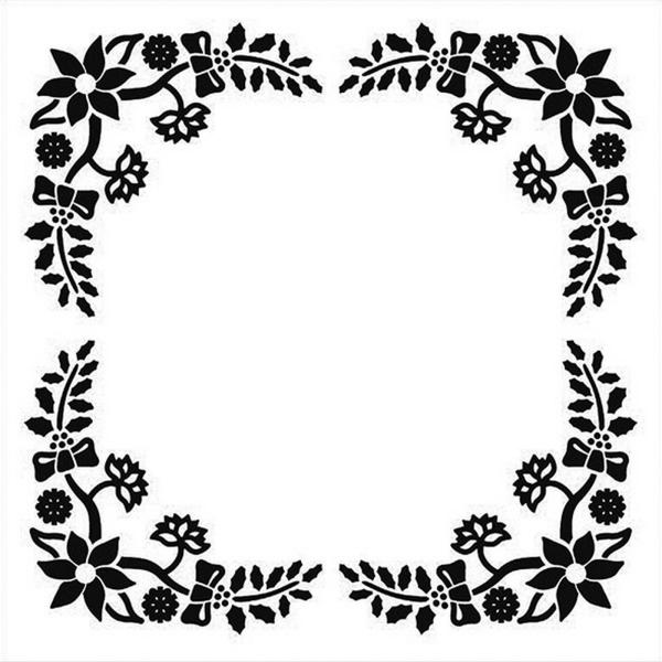 Nellie's Choice - 3D Embossing Folder - " Christmas Squares-2 " - Prägefolder