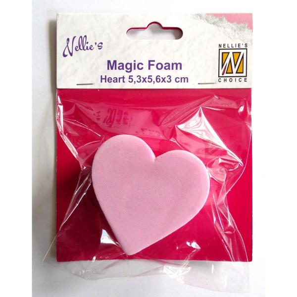 Nellie Snellen - Magic Foam Block - " Heart " - Mal, Tupf- und Wisch-Schwamm 
