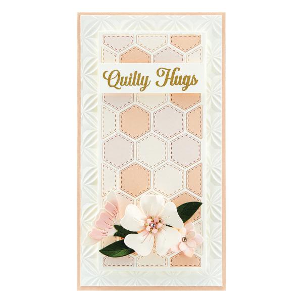 Spellbinders - Embossingfolder - "Orange Peel Quilt 3D" - Prägefolder