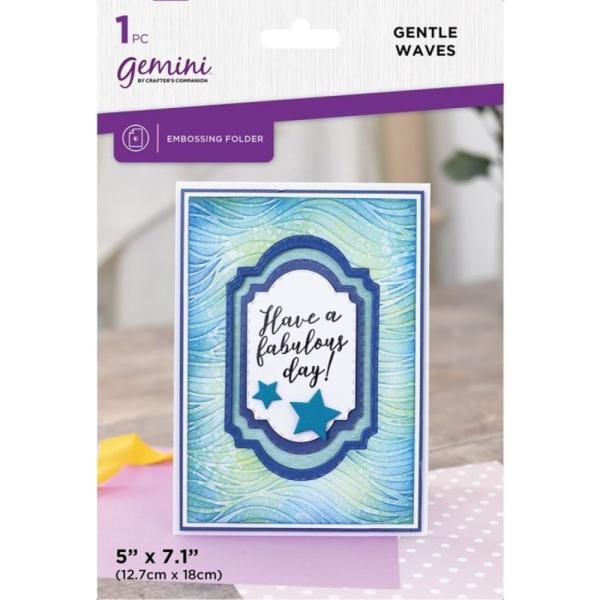 Gemini - Prägefolder "Gentle Waves" 2D Embossingfolder