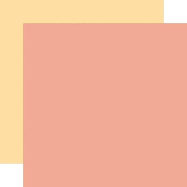 Echo Park - Cardstock "Our Baby Girl" Coordinating Solids Paper 12x12 Inch - 6 Bogen 