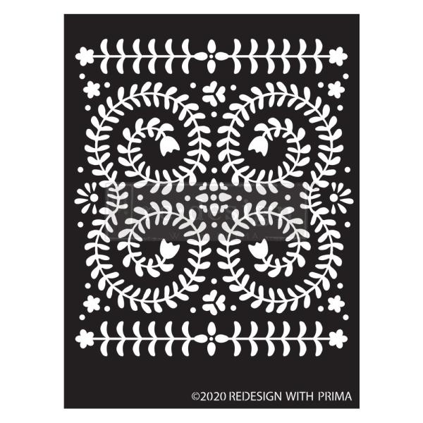 Re-Design with Prima - Schablone "Elegant Vine" Stencil 