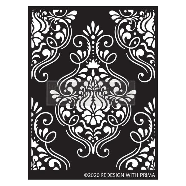 Re-Design with Prima - Schablone "Flourish Emblem" Stencil 