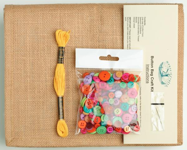 House of Crafts - Bastelkit "Button Bag" 