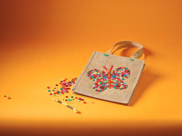 House of Crafts - Bastelkit "Button Bag" 