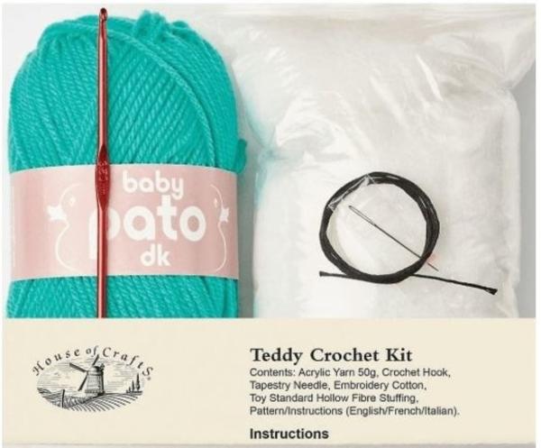 House of Crafts - Bastelkit "Teddy Crochet" 