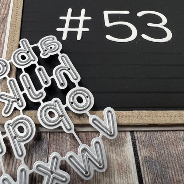Simple and Basic - Stanzschablone  "Funky Alphabet Numbers & Signs" Dies