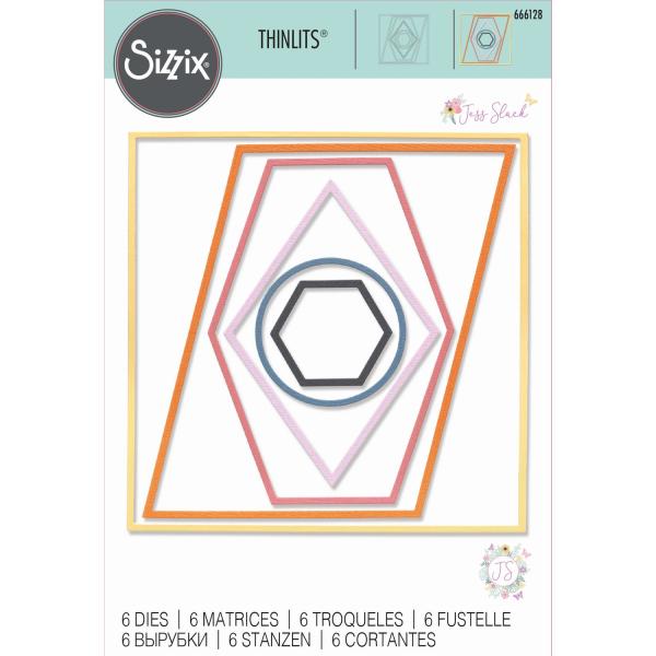 Sizzix - Stanzschablone "Shaped Frames" Thinlits Craft Dies