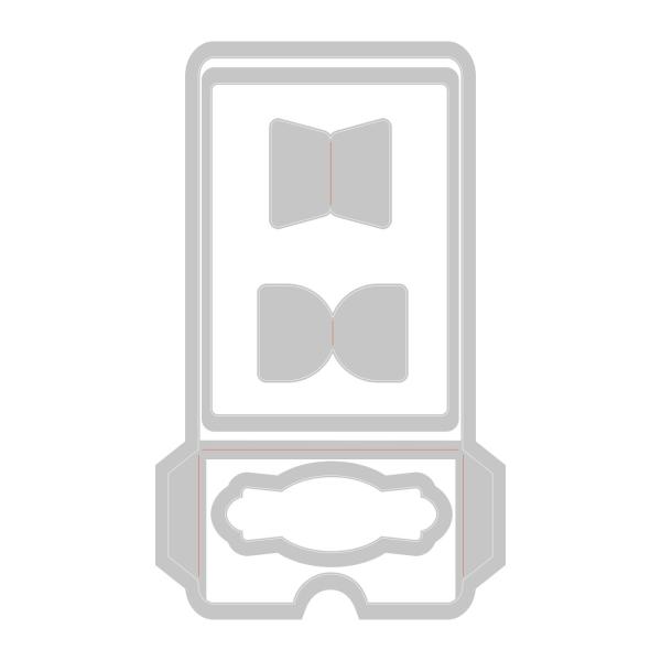 Sizzix - Stanzschablone "Library Pocket ATC Card & Tabs" Thinlits Craft Dies