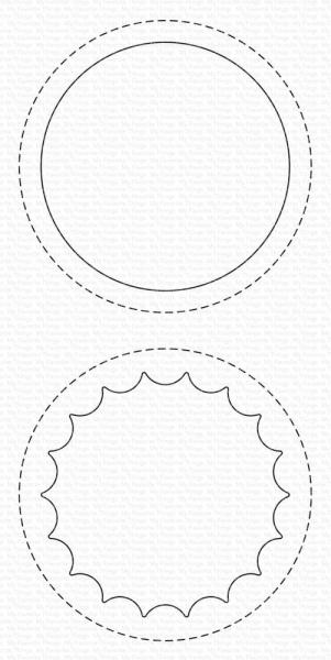 My Favorite Things - Stanzschablone "Peek-a-Boo Circle Windows" Die-namics