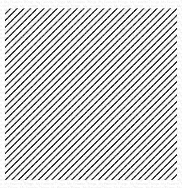My Favorite Things - Gummistempel "Diagonal Stripes" 6x6" Background Rubber Stamp