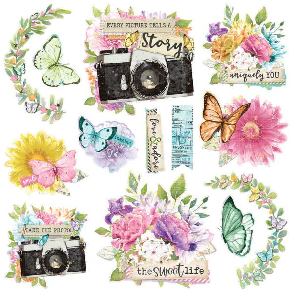 Simple Stories - Stanzteile "Vintage Life in Bloom" Die Cuts