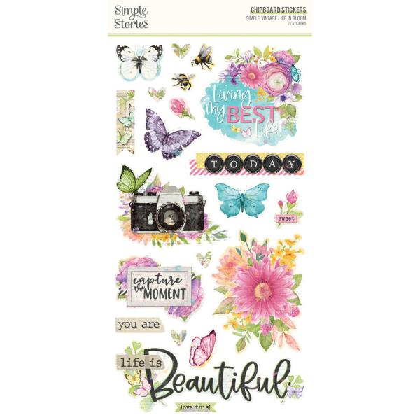 Simple Stories - Collectors Essential Kit "Vintage Life in Bloom" 12 Bogen Designpapier