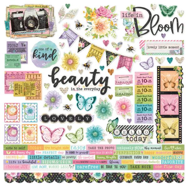 Simple Stories - Collectors Essential Kit "Vintage Life in Bloom" 12 Bogen Designpapier