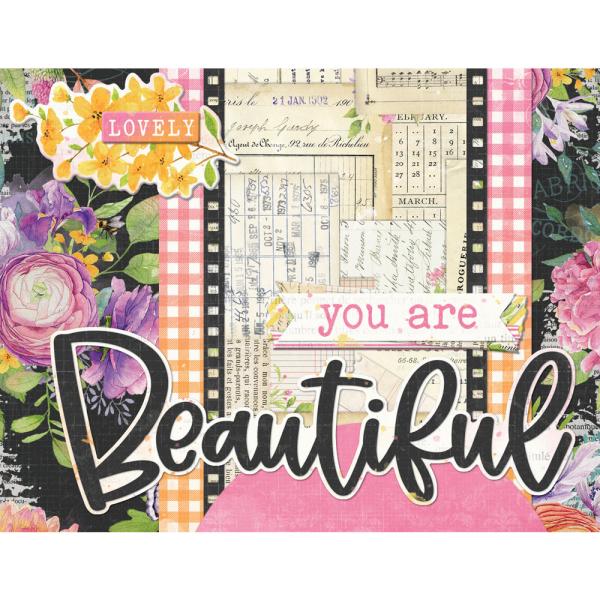 Simple Stories "Vintage Life in Bloom" Simple Cards Kit - Bits & Pieces