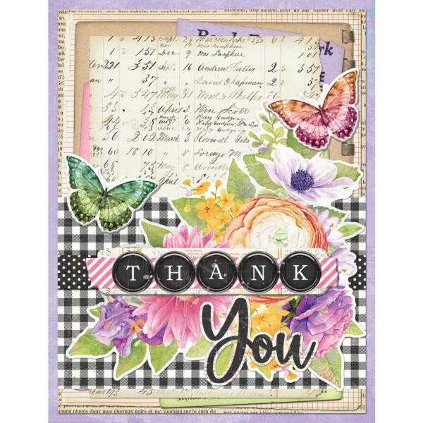 Simple Stories "Vintage Life in Bloom" Simple Cards Kit - Bits & Pieces
