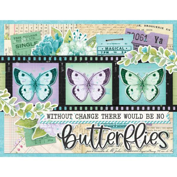Simple Stories "Vintage Life in Bloom" Simple Cards Kit - Bits & Pieces