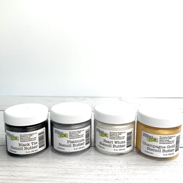 The Crafters Workshop - Modellierpaste "Celebration" Stencil Butter