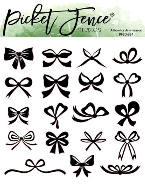 Picket Fence Studios - Stanzschablone "A Bow for Any Reason" Dies 6x6 Inch