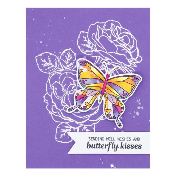 Spellbinders - Stempel "Butterfly Kisses" Clear Stamps Ranger by Simon Hurley 