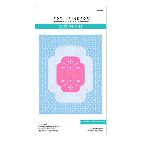 Spellbinders - Stanzschablone "Scrolled Punch & Pierce Plate" Dies