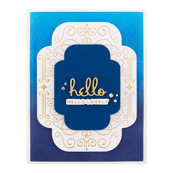 Spellbinders - Stanzschablone "Thanks Enclosed Sentiments" Dies
