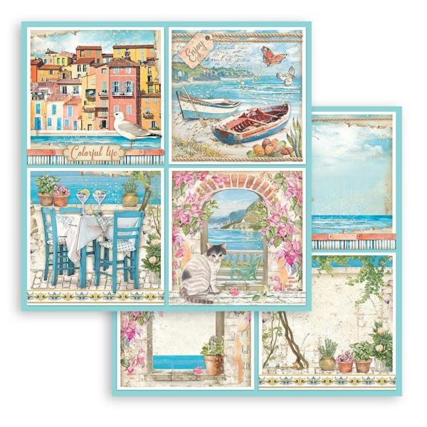 Stamperia - Designppaier "Blue Dream" Paper Sheet 12x12 Inch - 10 Bogen