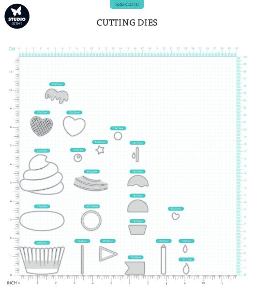 Studio Light - Stanzschablone "Cupcake" Dies