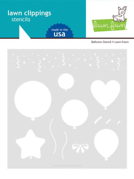 Lawn Fawn - Schablone "Balloons" Stencil