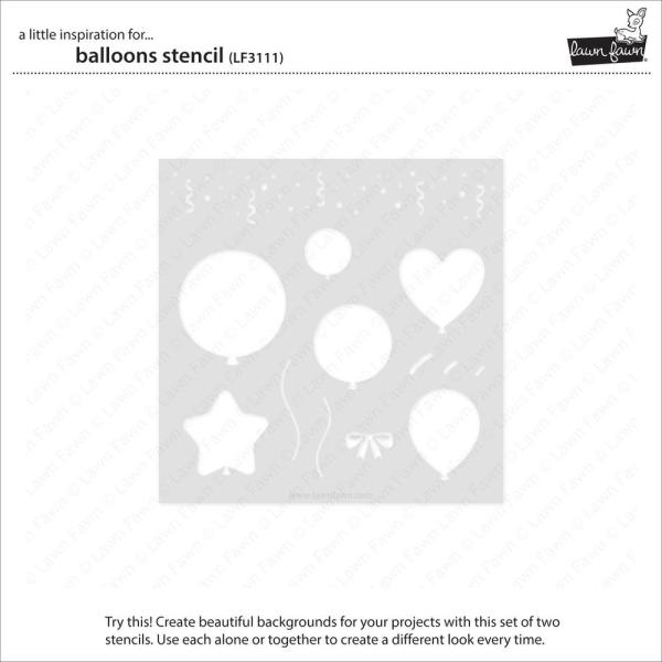 Lawn Fawn - Schablone "Balloons" Stencil
