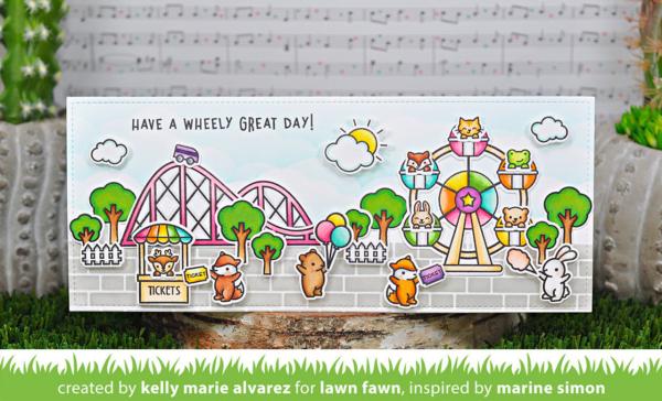 Lawn Fawn - Stempel "Coaster Critters" Clear Stamps