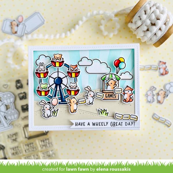Lawn Fawn - Stempel "Coaster Critters" Clear Stamps