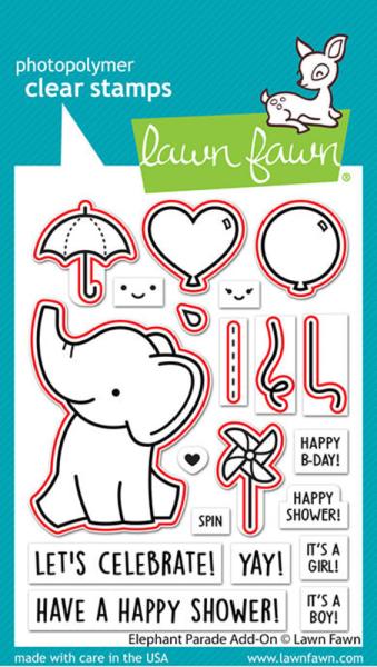 Lawn Fawn - Stanzschablone "Elephant Parade" Dies